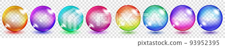 Transparent colored spheres 93952395