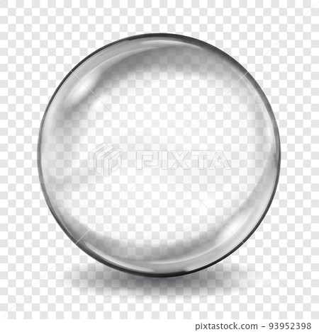 Transparent gray sphere Transparent gray sphere 93952398