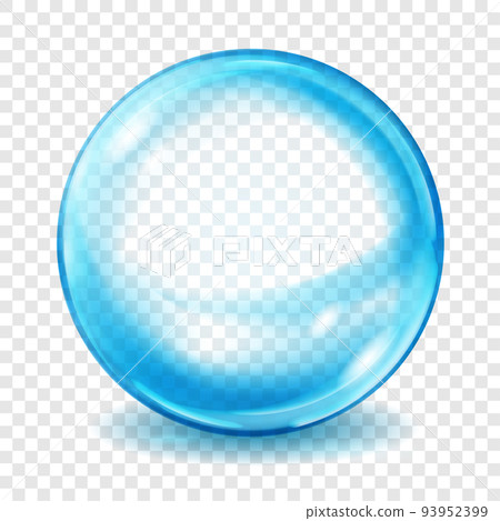 Transparent light blue sphere Transparent light blue sphere 93952399