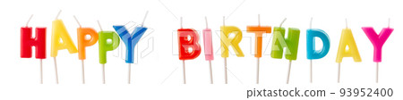 words happy birthday made of anniversary candles words happy birthday made of anniversary candles 93952400