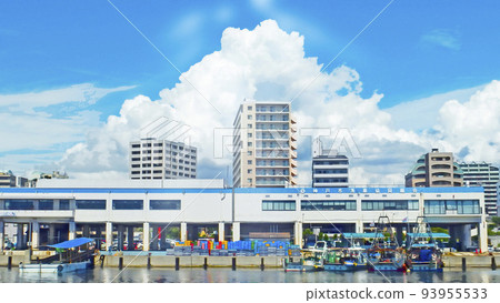 漁港風光 走近山雲【橫向構圖】 93955533