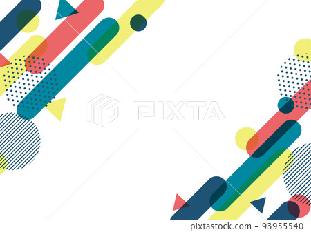 Colorful geometric patterns of various shapes 93955540