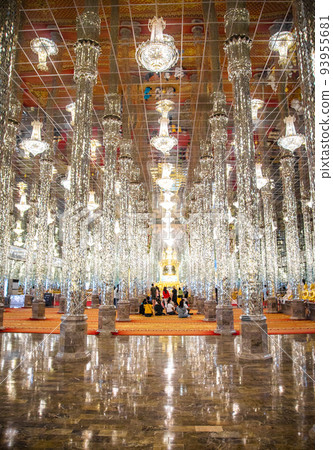 Wat Chantaram and Wat Tha Sung temple, Crystal Sanctuary 100 m long, in Uthai Thani, Thailand Wat Chantaram and Wat Tha Sung temple, Crystal Sanctuary 100 m long, in Uthai Thani, Thailand 93955681