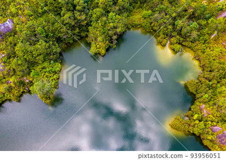 Aerial view of Ranong Canyon Park in Hat Som Paen, Thailand 93956051