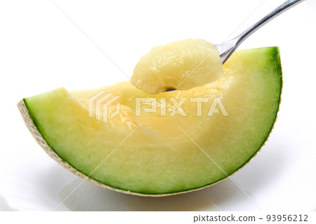 Earl's melon sliced on a plate 93956212