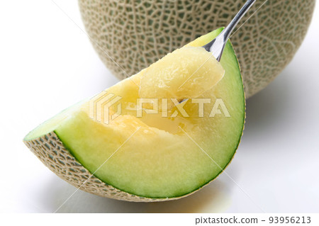 Earl's melon sliced on a plate Earl's melon sliced on a plate 93956213