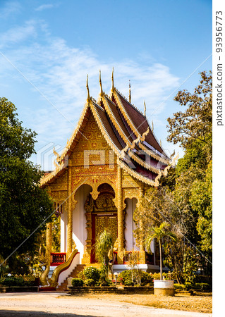 Wat Phra Phutthabat Tak Pha temple on top of the mountain in Lamphun, Thailand Wat Phra Phutthabat Tak Pha temple on top of the mountain in Lamphun, Thailand 93956773