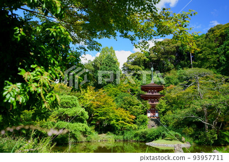淨琉璃寺院內,三層寶塔 淨琉璃寺院內,三層寶塔 93957711