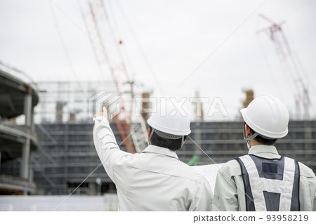 日本工作場景，現場主管，後視，施工管理，新員工培訓 93958219
