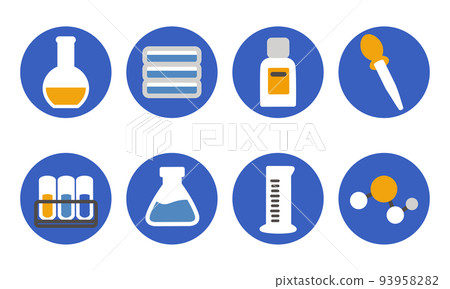 Labware icon blue orange circled Labware icon blue orange circled 93958282