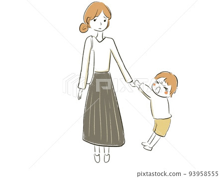 自私的孩子和困擾的母親 自私的孩子和困擾的母親 93958555