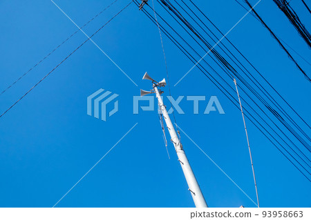 鋼塔 電纜塔 藍天 93958663