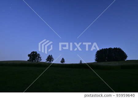 Summer night starry sky and mild seven hills Summer night starry sky and mild seven hills 93959640