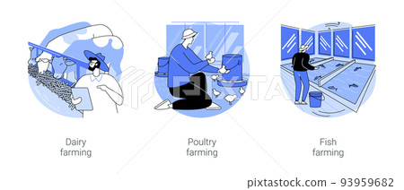 Rearing of animals isolated cartoon vector illustrations se Rearing of animals isolated cartoon vector illustrations se 93959682