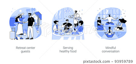 Retreat center isolated cartoon vector illustrations se Retreat center isolated cartoon vector illustrations se 93959789