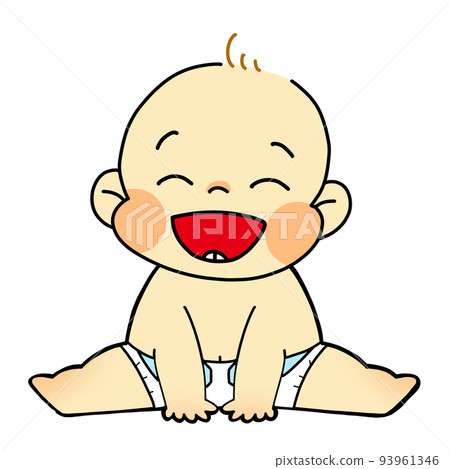 坐著的嬰兒（微笑） 93961346