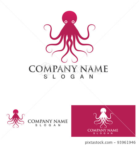 Octopus logo vector design symbol 93961946