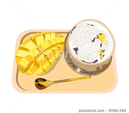 Mango Stickyrice Ice cream Mango Stickyrice Ice cream 93962388