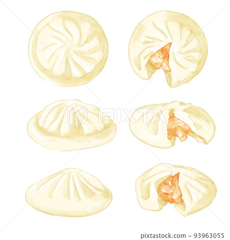 手繪水彩小籠包插畫集 手繪水彩小籠包插畫集 93963055