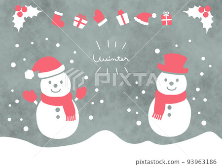 雪人的簡單插圖 雪人的簡單插圖 93963186