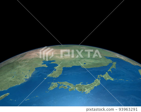 Earth Japan simple background CG Earth Japan simple background CG 93963291