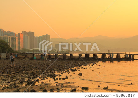 the pier, the landscape of Wu Kai Sha, hk 10 April 2011 the pier, the landscape of Wu Kai Sha, hk 10 April 2011 93963817