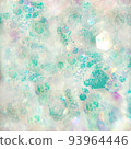 Aurora green pastel colored holographic flakes spread all over background photo texture material 93964446