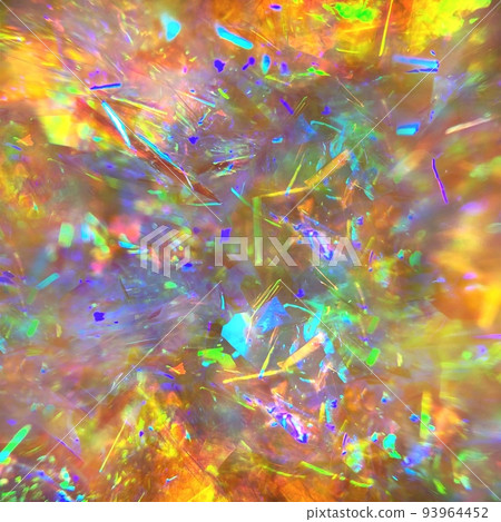 Aurora vivid color holographic flakes spread over the background photo texture material 93964452