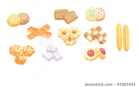 Watercolor painting: sweets Watercolor painting: sweets 93965491