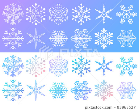 Snow crystal set 93965527
