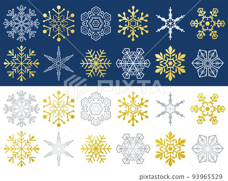 Snow crystal set 93965529