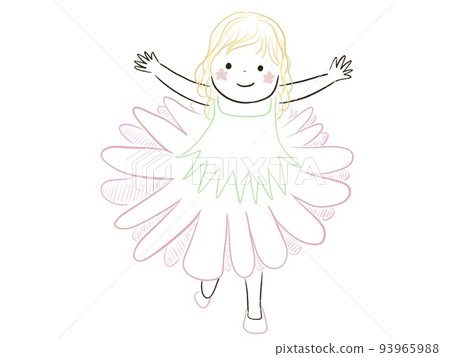 cute flower fairy child 93965988