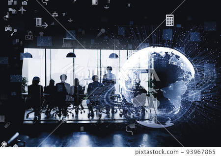 Business scene Threes 93967865