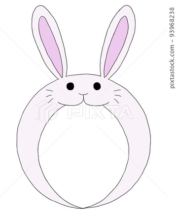 Face hame rabbit (white) 93968238