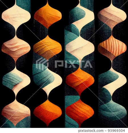 Artistic illustration of colorful vertical shapes 93969304