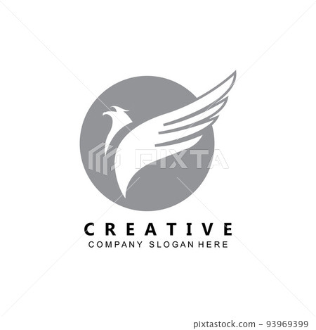 simple eagle wing logo vector symbol 93969399