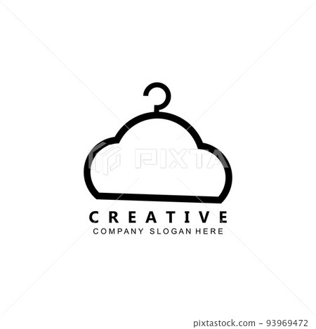 simple home laundry logo icon vector 93969472