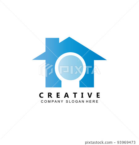 simple home laundry logo icon vector 93969473