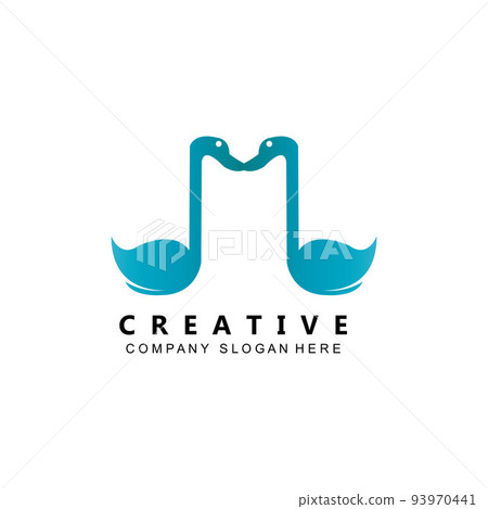 simple music rhythm note logo vector symbol 93970441