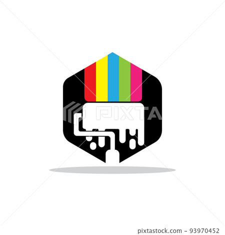 Paint Logo Template vector icon 93970452
