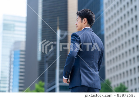 業務商人男性銷售業務人員 93972583