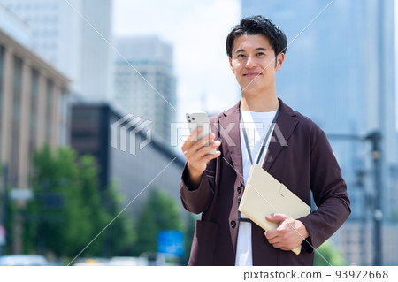 Business engineer office casual businessman Business engineer office casual businessman 93972668