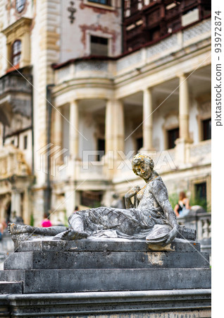 Statue at The Peles Castle in Romania 93972874