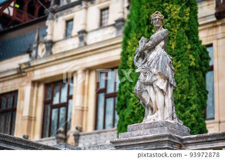 Statue at The Peles Castle in Romania 93972878