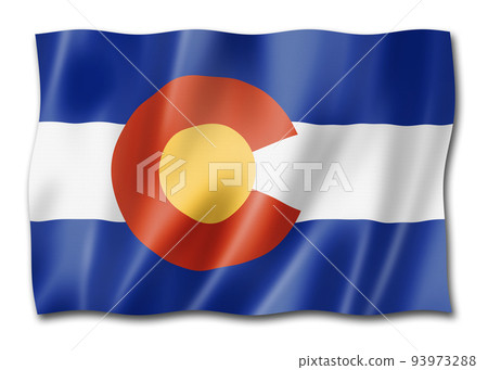 Colorado flag, USA 93973288