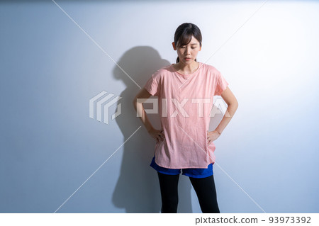 A woman wearing sportswear A woman wearing sportswear 93973392