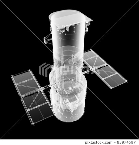 The Hubble Space Telescope. X-Ray render The Hubble Space Telescope. X-Ray render 93974597