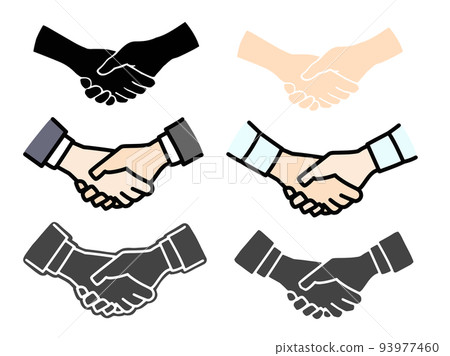 握手圖標集 93977460
