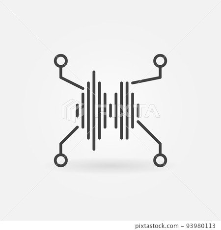 Speech or Voice Recognition vector concept outline icon Speech or Voice Recognition vector concept outline icon 93980113
