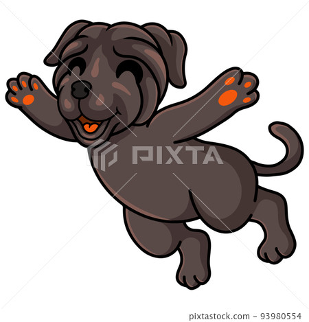 Cute neapolitan mastiff dog cartoon Cute neapolitan mastiff dog cartoon 93980554